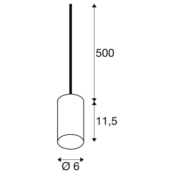 FITU Pendelleuchte E27 – Ø 60 mm, grau