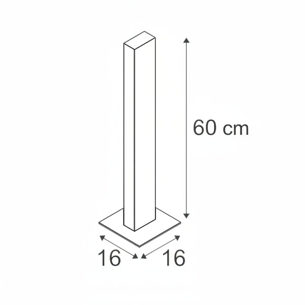 LED-Standleuchte&nbsp; H-POL – 15 W, 700 lm, 3000 K, IP55, Anthrazit
