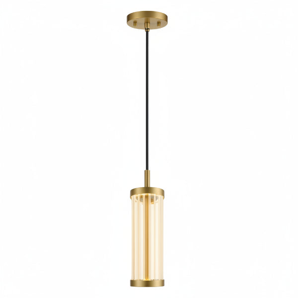 LED-Pendelleuchte SLV QUIMERA 8.2W 310lm 927…930 DIM Ø76×470mm Messing